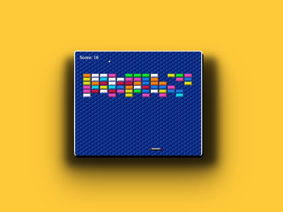 Captura de pantalla del proyecto Arkanoid Game