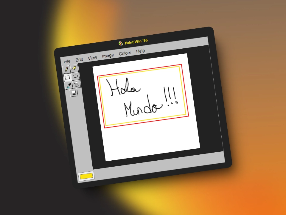 Captura de pantalla del proyecto Paint Windows 95
